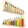 Viga Toys Edukacyjne Liczydło drewniane do Liczenia Szkolne Montessori