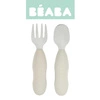 Beaba Zestaw pierwszych sztućców ze stali nierdzewnej Velvet grey
