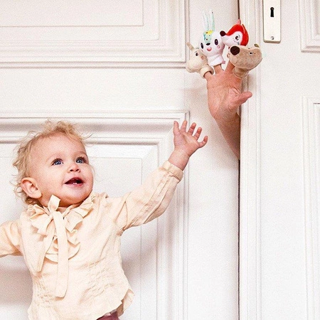 LILLIPUTIENS Zestaw mini-pacynek na palce Las 12 m+