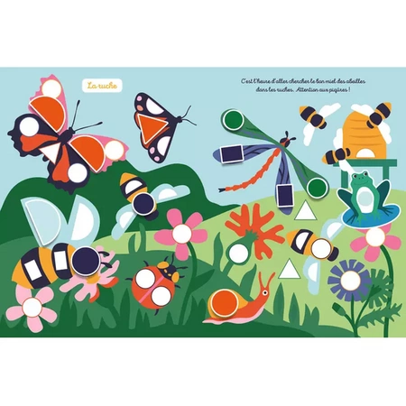 Auzou Zeszyt 2000 naklejek Kształty 30996