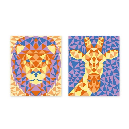 Zestaw kreatywny Piasek Zwierzęta z sawanny Misterix 7+, Janod