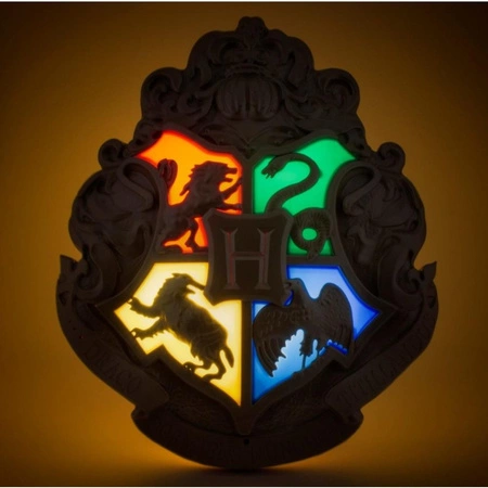 Lampka Harry Potter Hogwart herb sterowana różdżką