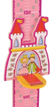 Drewniana miarka wzrostu małej księżniczki, goki