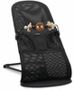 BABYBJORN - leżaczek BLISS MESH - Czarny + Zabawka Googly Eyes Black and White