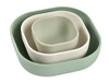 Beaba Zestaw 3 miseczek z silikonu Sage green/Cotton/Misty green