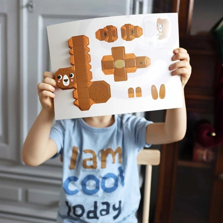 WOOPIE ART&FUN Zestaw Kreatywny Origami 3D Zrób to Sam 10 Zwierzaków