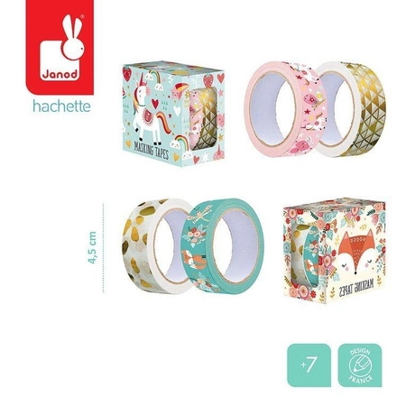 Zestaw 2 samoprzylepnych taśm dekoracyjnych Lisek 7+, Janod