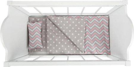 Łóżeczko dla lalki z pościelą 11778-Small Foot, zabawki dla dziewczynek