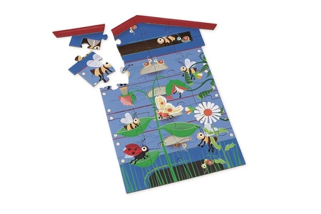 Scratch, Dwustronne Puzzle XL (2 x 20 elem) Pszczoły i Ul