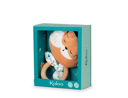 Kaloo Gryzak grzechotka Lisek Leonard 11 cm w pudełku kolekcja Fripons