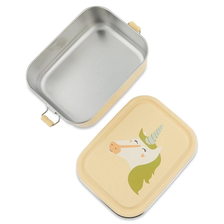 Mały stalowy lunch box - Jednorożec Trixie Baby