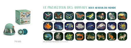 Lampka projektor ZWIERZĘTA ŚWIATA 719365
