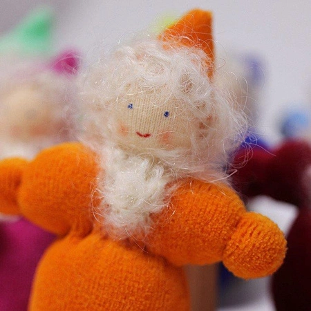 Zestaw Laleczek Krasnoludki, 10 szt., kolorowe, Grimm's