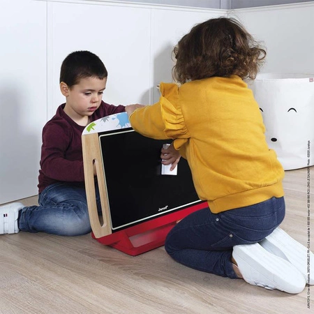 Drewniana tablica dwustronna 2 w 1 z akcesoriami Splash, Janod