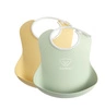 BABYBJORN - 2 śliniaki -  Powder Yellow/ Powder Green 