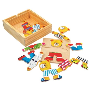 Bino układanka ubieranka Pan Miś