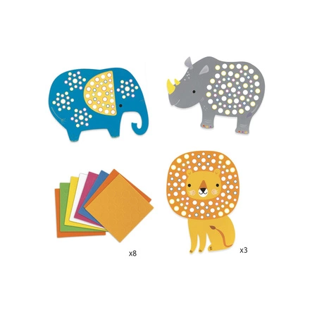 Mozaiki dla maluchów DŻUNGLA DJ09097