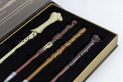 Zestaw 4 x długopis różdżka Harry Potter w pudełku Olivandera