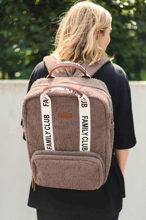 Childhome Plecak Family Club Signature Teddy Soft brown