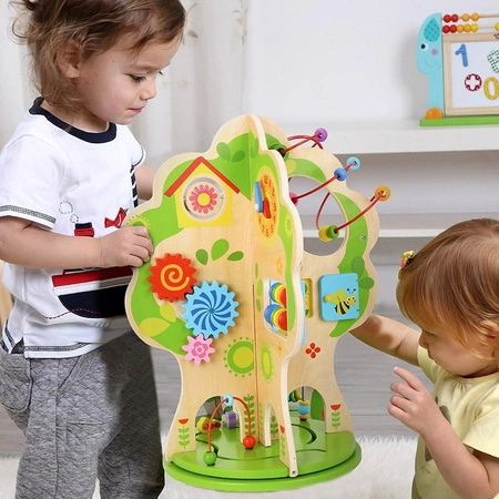 TOOKY TOY Duża Zabawka Edukacyjna Activity Tree Wielofunkcyjne Drzewo