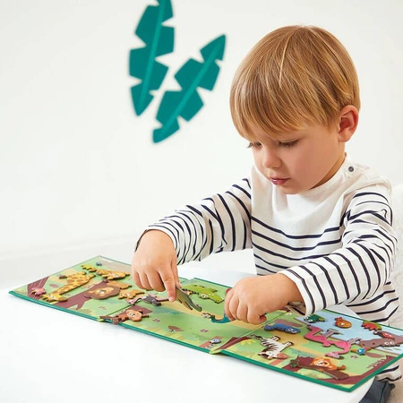 Magnetyczna układanka Afrykańskie zwierzęta Magneti'stories 3+, Janod