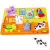 TOOKY TOY Grube Puzzle Zwierzęta Domowe Dopasuj Kształty