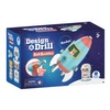Design & Drill Stacja kosmiczna, Rakieta do złożenia, Wkrętarka dla dzieci, Zestaw edukacyjny