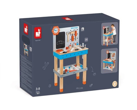 Stolik warsztatowy z 40 akcesoriami duży Brico ‘Kids, Janod