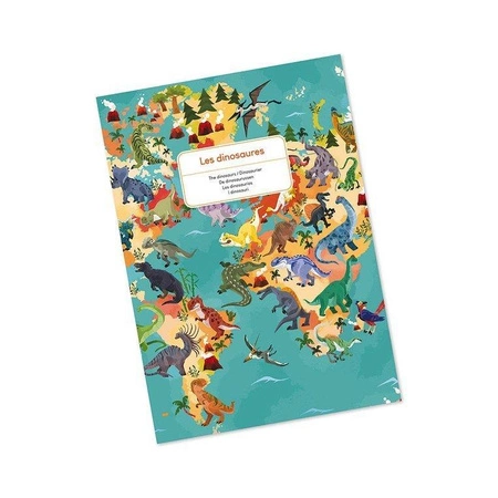 Puzzle edukacyjne z figurkami 3D Dinozaury 200 elementów 6+, Janod