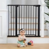 Bramka barierka zabezpieczająca 74-132 cm na schody i drzwi stal dodatkowe panele czarna ECOTOYS