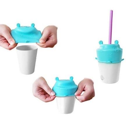 Smily Mia Nakładka ze Słomką na Kubek Gree