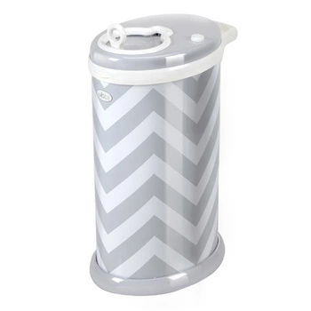 Ubbi Stalowy Kosz na Pieluchy Grey Chevron
