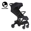 Easywalker Jackey Kompaktowy, samoskładający się wózek spacerowy z torbą transportową Shadow Black
