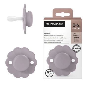 Suavinex Smoczek fizjologiczny sx pro wonder 0-6m MIST LAVENDER