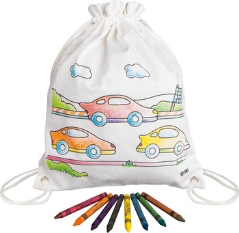 Bawełniana torba gimnastyczna do malowania Wyscig 58743-Goki, plecak dla dzieci
