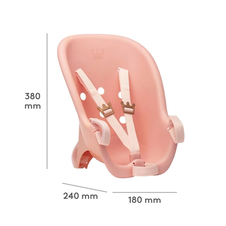 Fotelik rowerowy dla lalki zabawka dla dzieci nauka bezpieczeństwa Skrallan