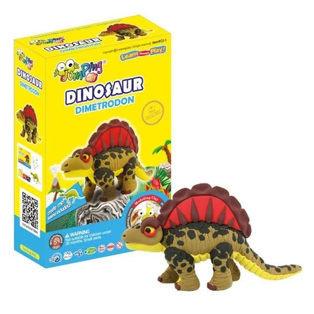 Jumping Clay | Zestaw kreatywny Dinozaur - Dimetrodon