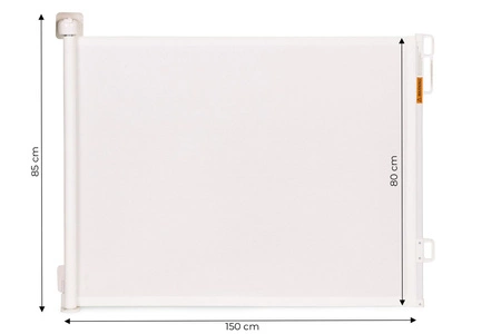 Bramka barierka roleta 150 cm ochronna zabezpieczająca na schody i drzwi - beżowa ECOTOYS