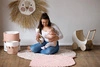 TODDLEKIND Mata do zabawy z bawełny organicznej w kształcie liścia Leaf Mat Sea Shell