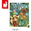Janod Puzzle w walizce Obraz inspirowany twórczością Rousseau 100 elementów 6+ Made in France