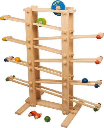 Zjeżdżalnia dla samochodzików XL, small foot - zabawki drewniane