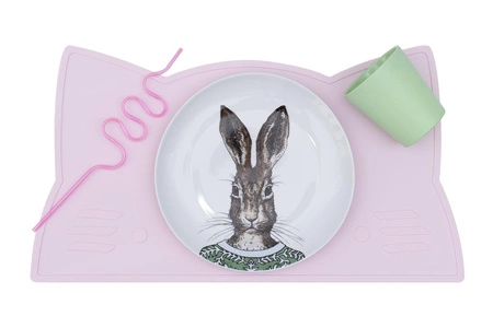 Silikonowa podkładka Kotek We Might Be Tiny - Powder Pink