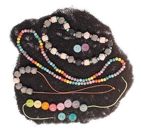 Koraliki o średnicy 12 mm, 120 szt., pastelowe, 3+, Grimm's