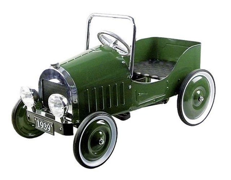 Metalowy samochód dla dziecka na pedały z 1938 roku