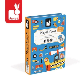 Magnetyczna układanka Pojazdy Magnetibook, Janod
