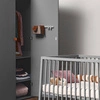 LEANDER - organizer na pieluchy i akcesoria dziecięce -  3 sztuki, 2 haczyki i szyny, dusty grey