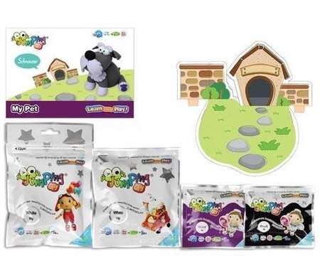 Jumping Clay | Zestaw kreatywny piesek - Sznaucer