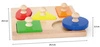 Viga Drewniane Puzzle z Pinezkami Kształty Montessori