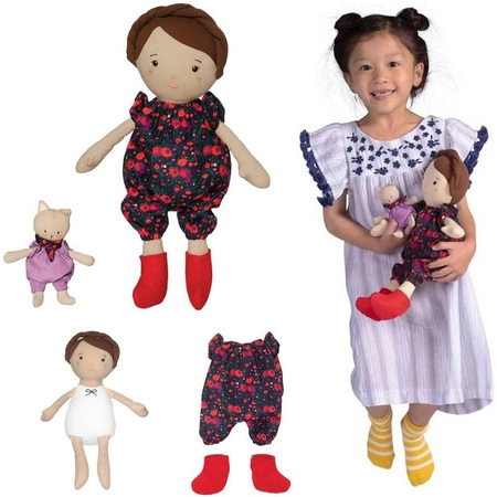 Lalka Freddie i jej mały kotek Playdate Friends 158670-Manhattan Toy, pluszaki dla dzieci