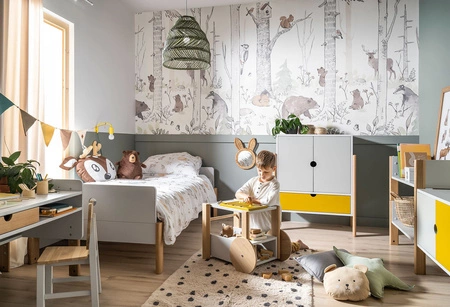 FOREST MURAL - Tapeta W Las I Zwierzątka Malumi